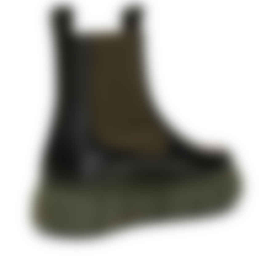 Shoe The Bear Tove Chelsea Boot Leather - Black/khaki