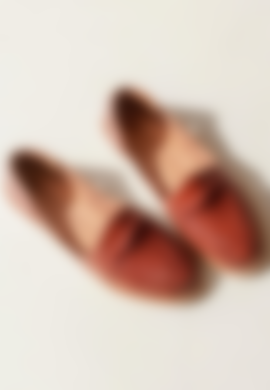 Mapache Tobacco Leather Alegre Braided Sandals 