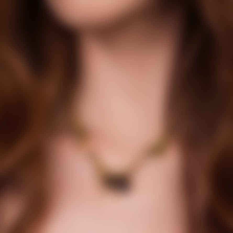Ashiana Olive Necklace - Labradorite Pearls