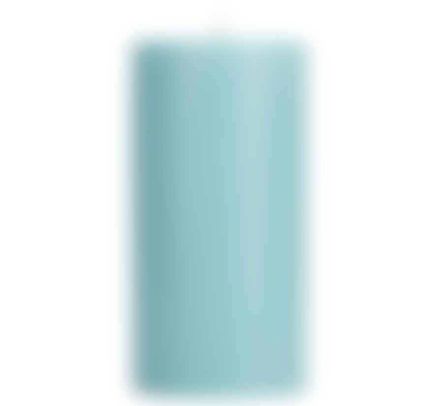 British Colour Standard Powder Blue Eco Wax Pillar Candle