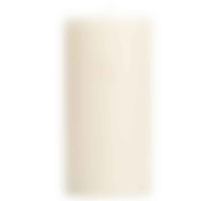British Colour Standard Pearl White Eco Wax Pillar Candle