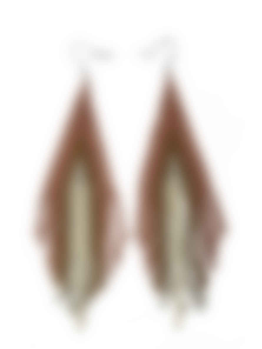 Nooki Design Beaded Earrings - Mauve