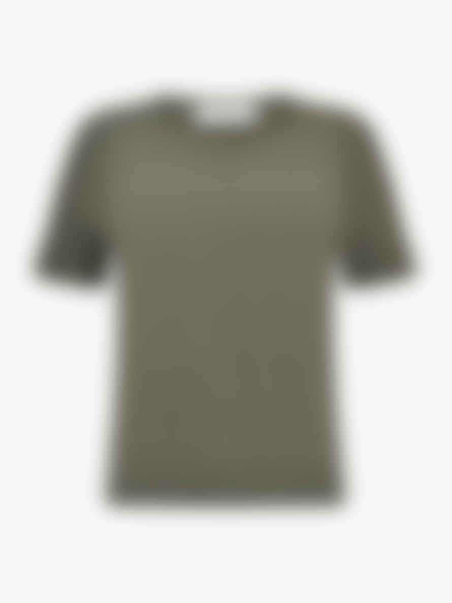 SOFIE SCHNOOR Ribbed T-shirt Army Green