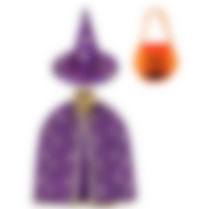 Cotillons D Alsace Set 3 Pieces Witch 3 Cape 80cm Hat Bag