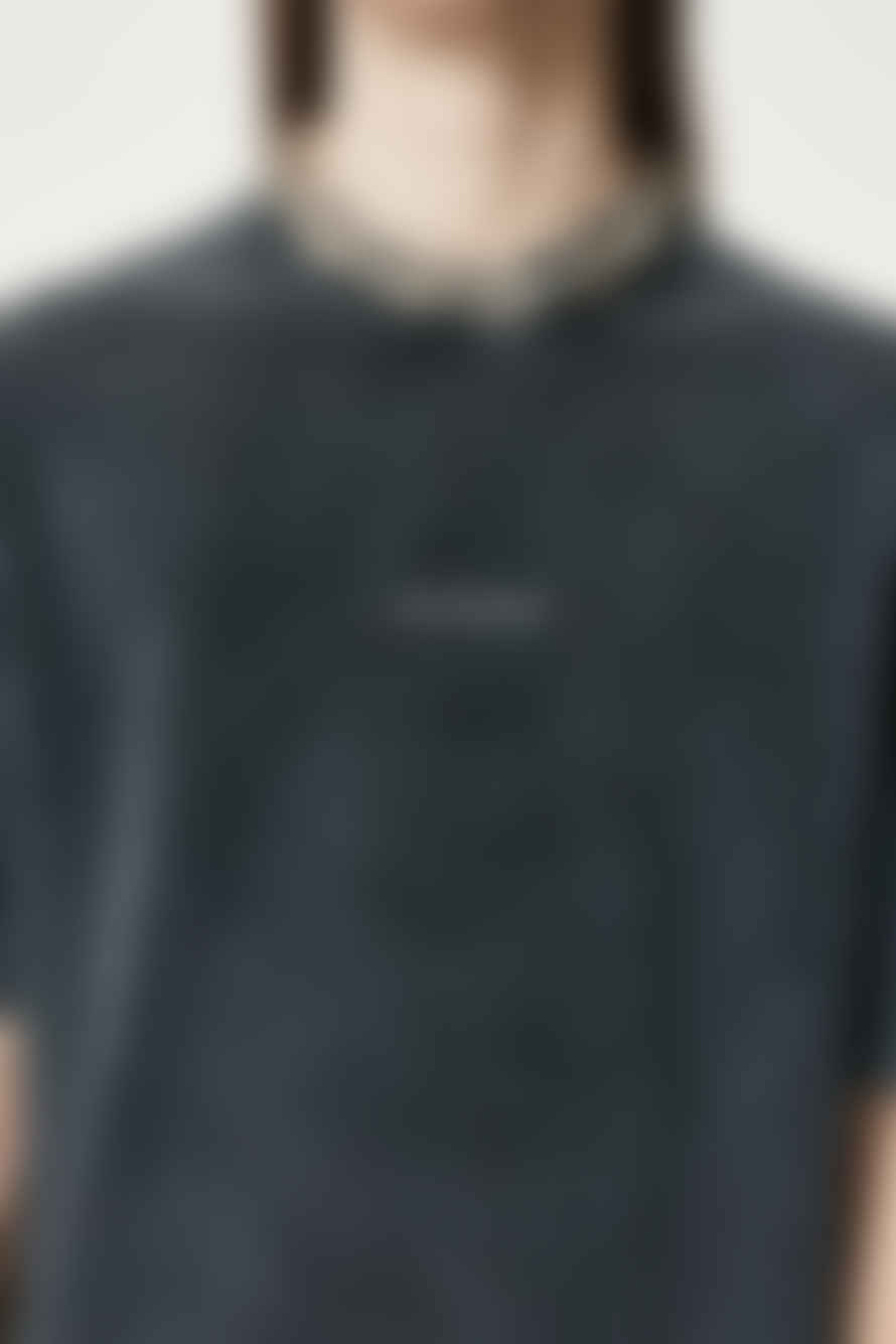 Han Kjobenhavn Distressed Logo T Shirt Grey