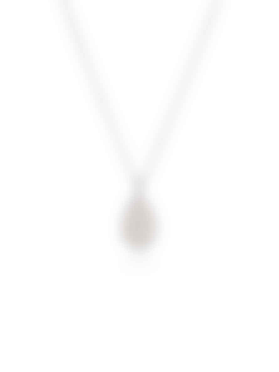 Anna Beck Small Gold and Silver Dotted Teardrop Pendant Necklace