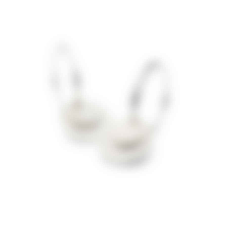 Pernille Corydon Silver Double Coin Hoop Earrings