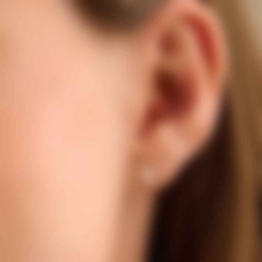 Pernille Corydon Mini Clover Stud Earrings Silver