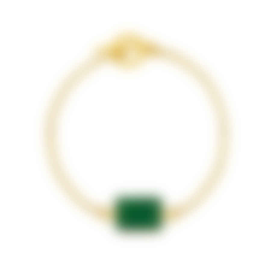 Ashiana Delta Bracelet Green Malachite