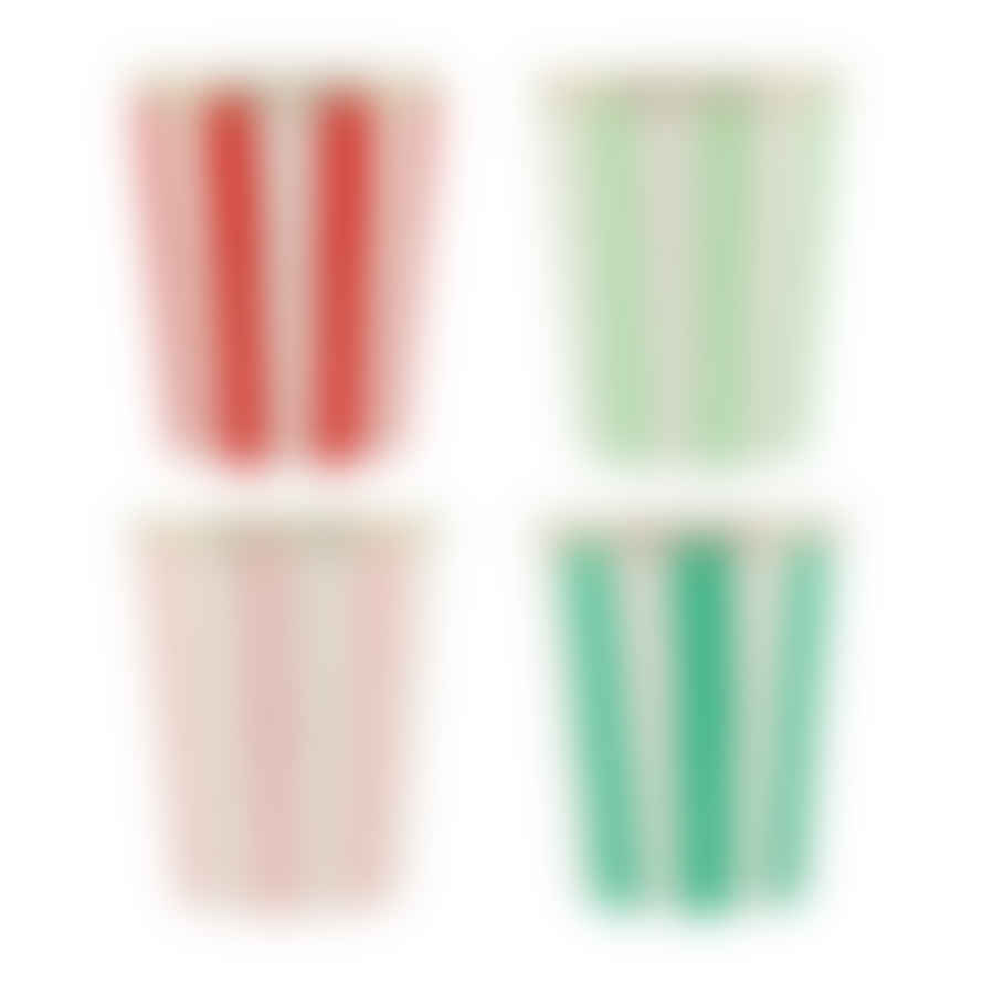 Meri Meri Striped Cups 8 Pack