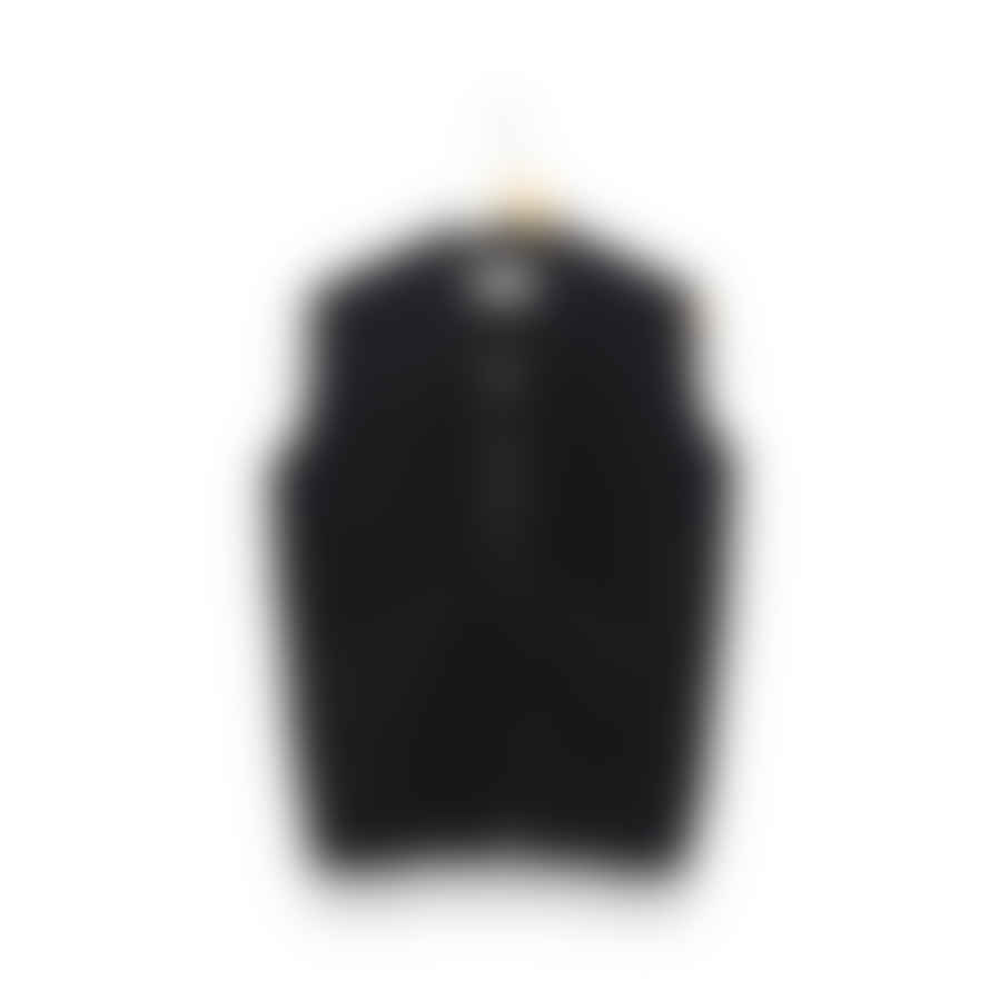 Universal Works Zip Waistcoat 29711 Wool Fleece Black