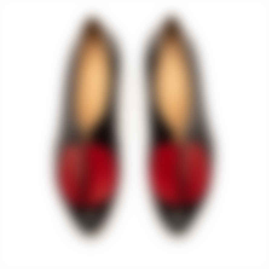 Tracey Neuls Lowtop Cherry | Black Red Slip On Mid Heels