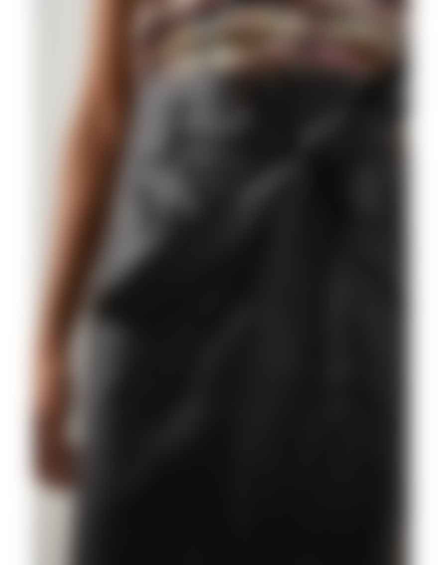 Rails Black Edem Faux Leather High Waist Midi Skirt