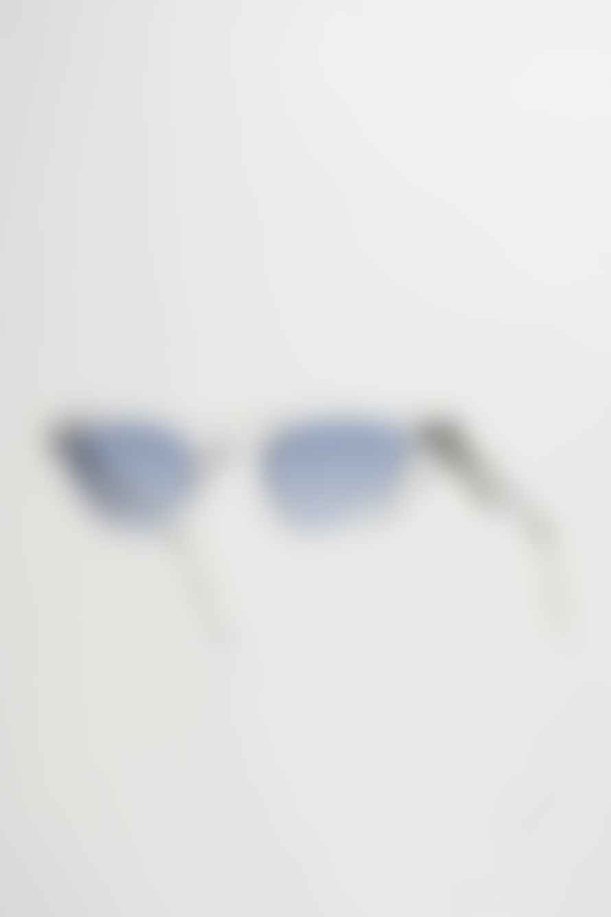 Monokel Eyewear Blue Lens Moon Crystal Sunglasses