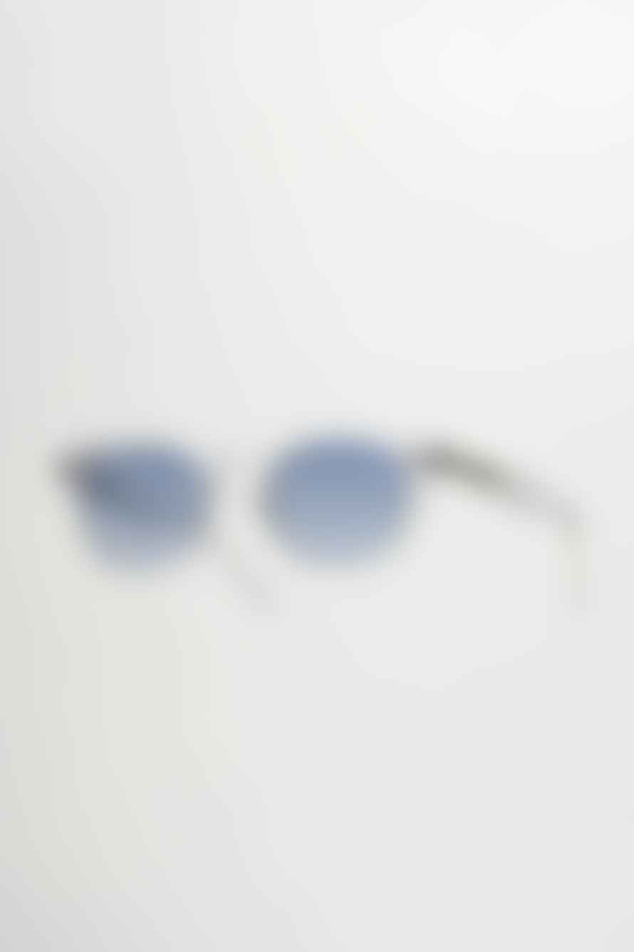 Monokel Eyewear Blue Lens River Crystal Sunglasses