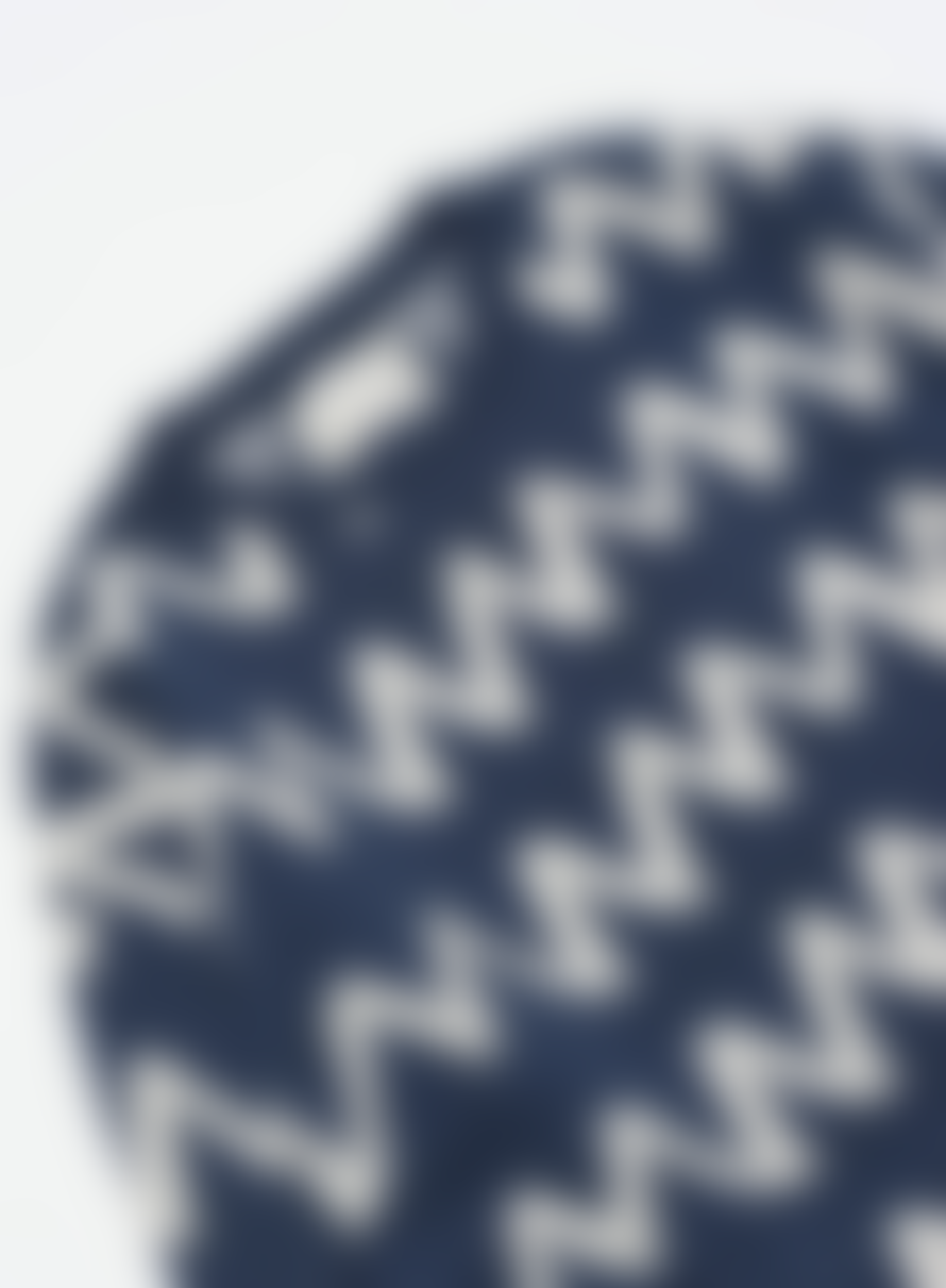 Far Afield Drop Shoulder Knit In Zig Insignia Blue/white From