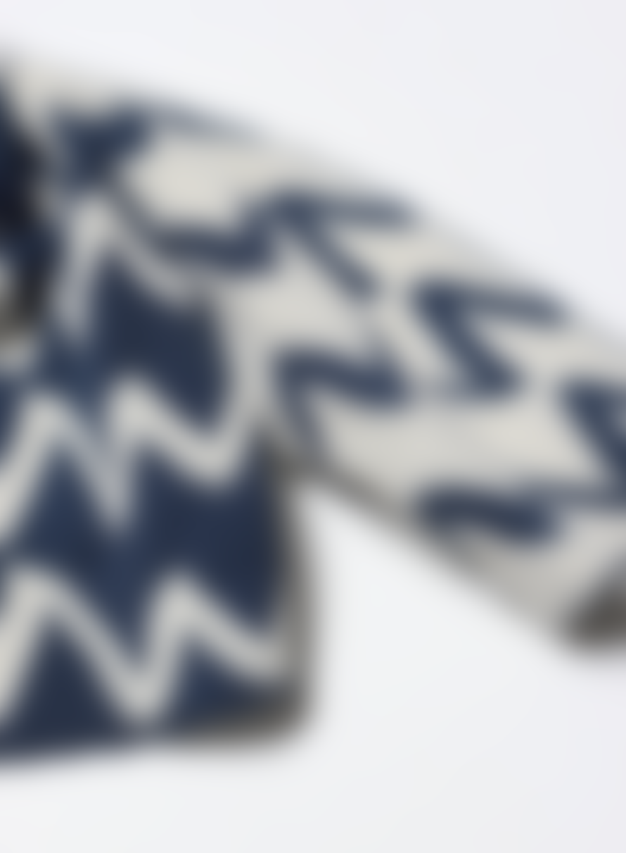 Far Afield Scarf In Zig Insignia Blue/white From