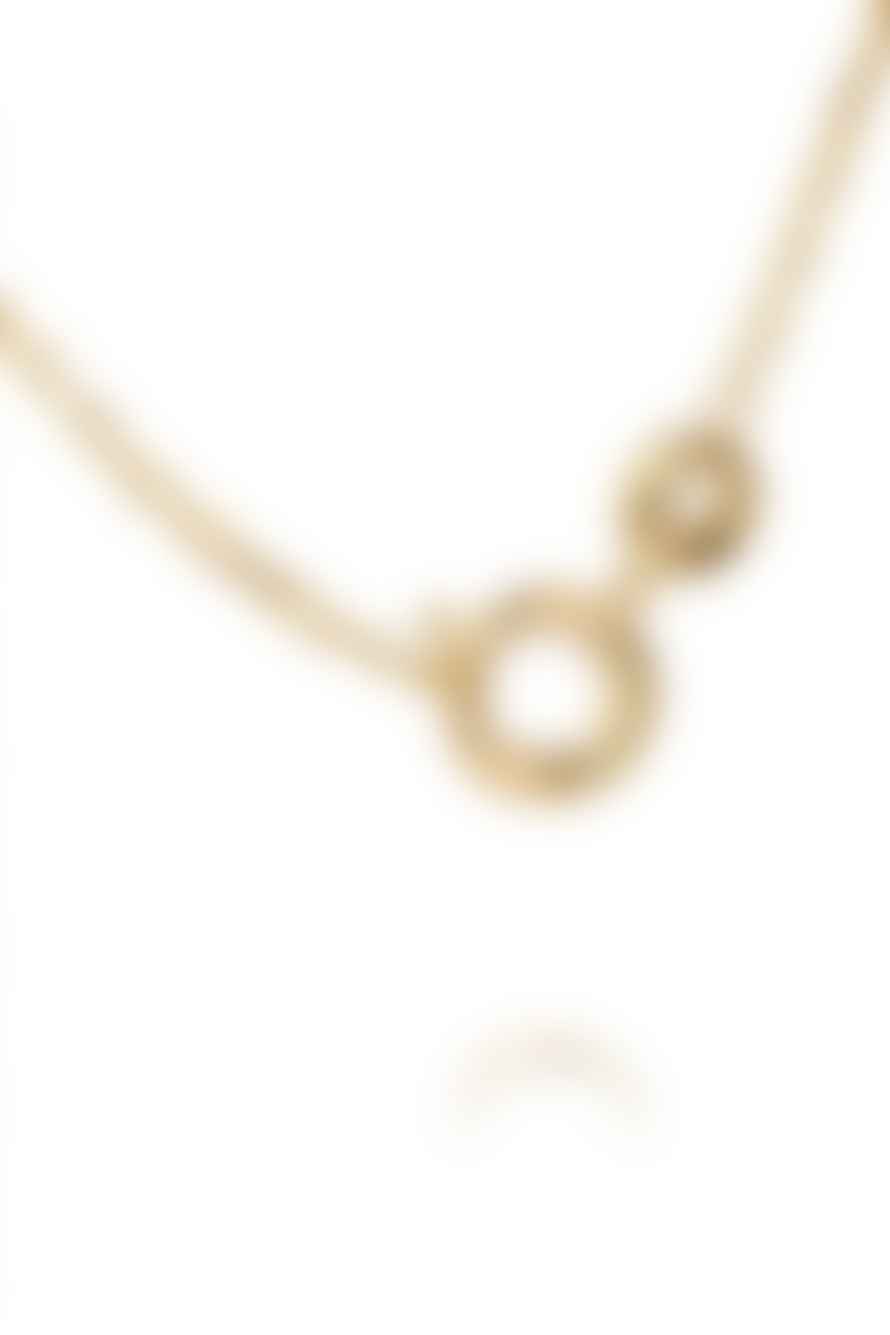 Caroline Svedbom Mini Drop Necklace In Gold Silk