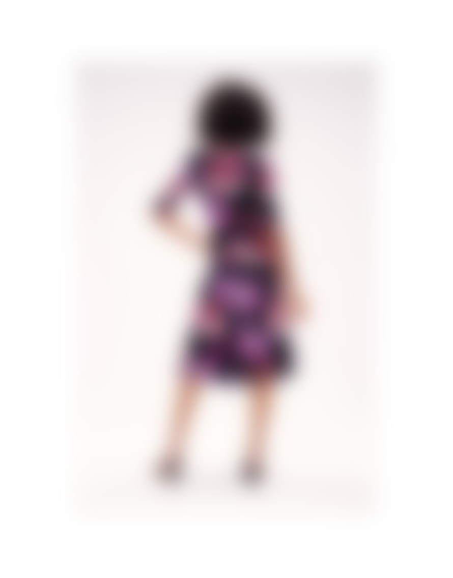 Diane Von Furstenberg Ivan Painted Blossom Mesh Reverisble Dress Col: