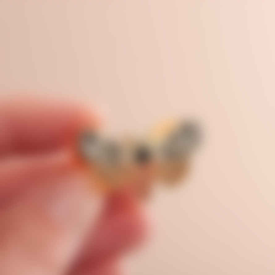 Little Paisley Designs Pin Brooch Tiger Moth