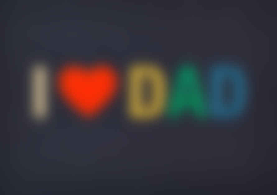 Lagom Fathers Day Card I Heart Dad