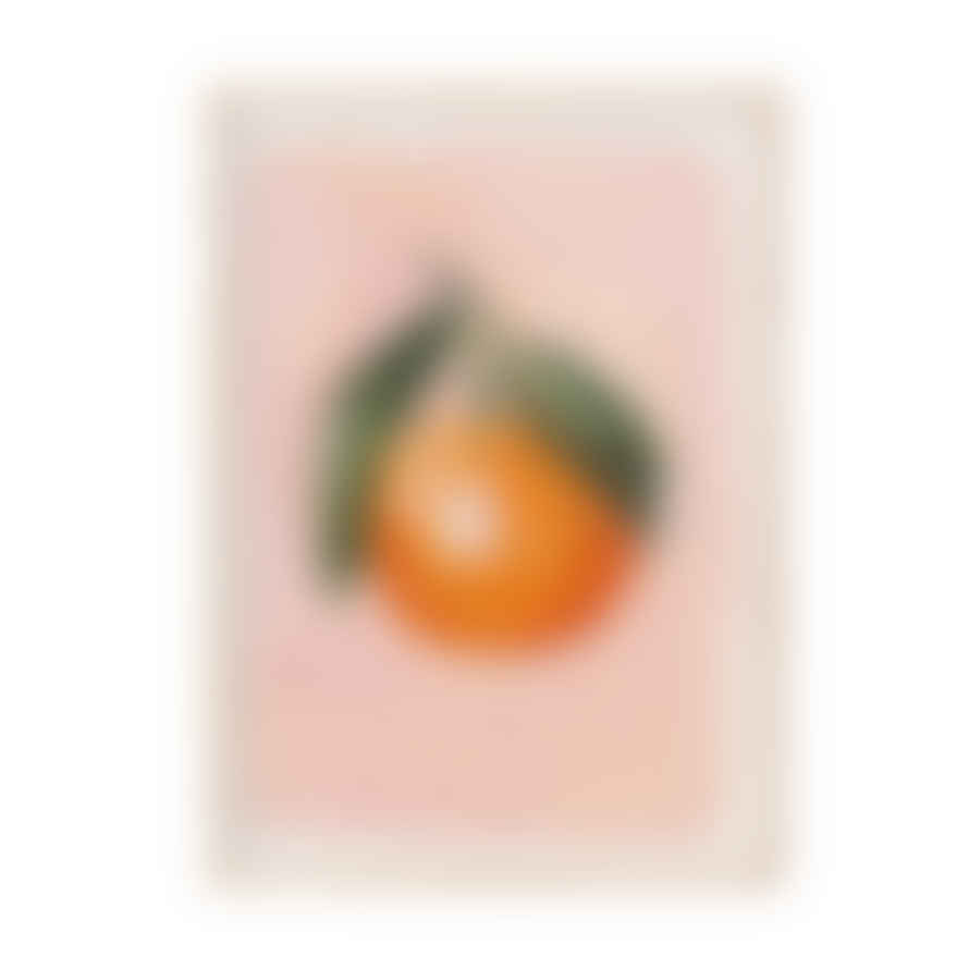 Candice Gray Orange Print A4 Still Life