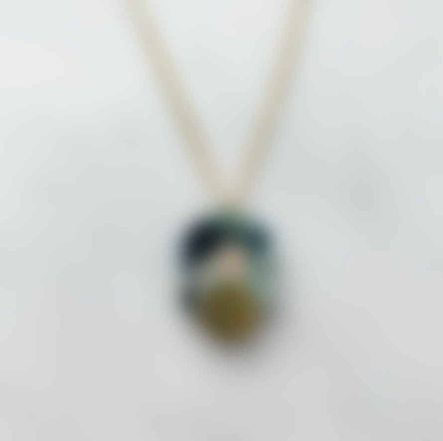 Mica Peet Necklace Mini Arc Pastel On Gold Chain