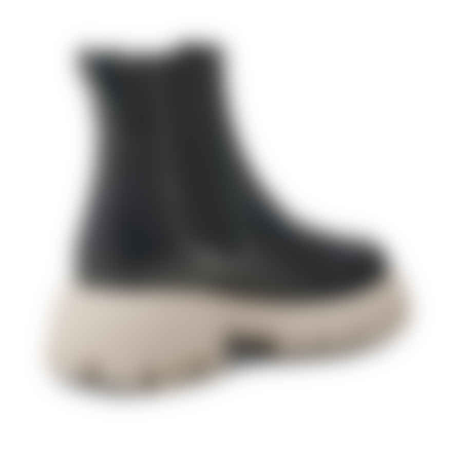 Shoe The Bear Posey Chelsea Boot - Black / Cream Contrast