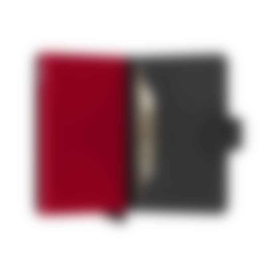 Secrid Mini wallet Secrid optical black red