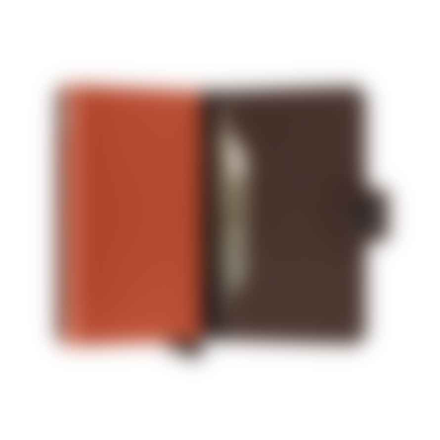 Secrid Mini wallet Secrid optical brown orange
