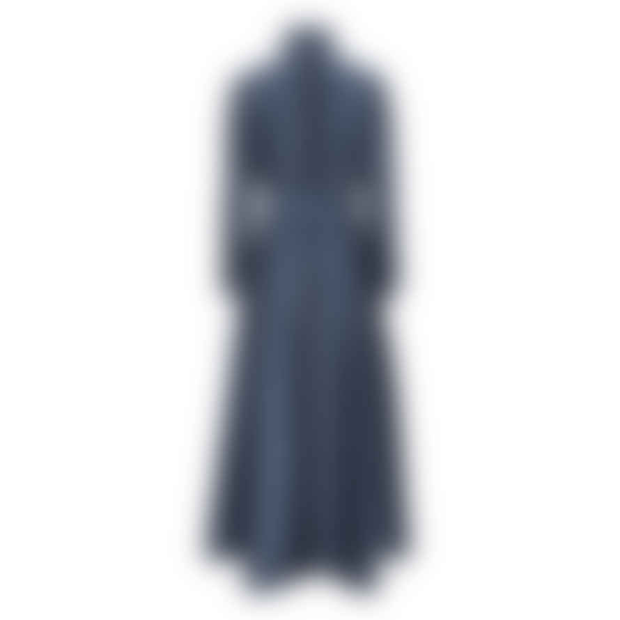 Xenia Luiz Dress In Blue/black With Zip Detail - Blue/black, 36