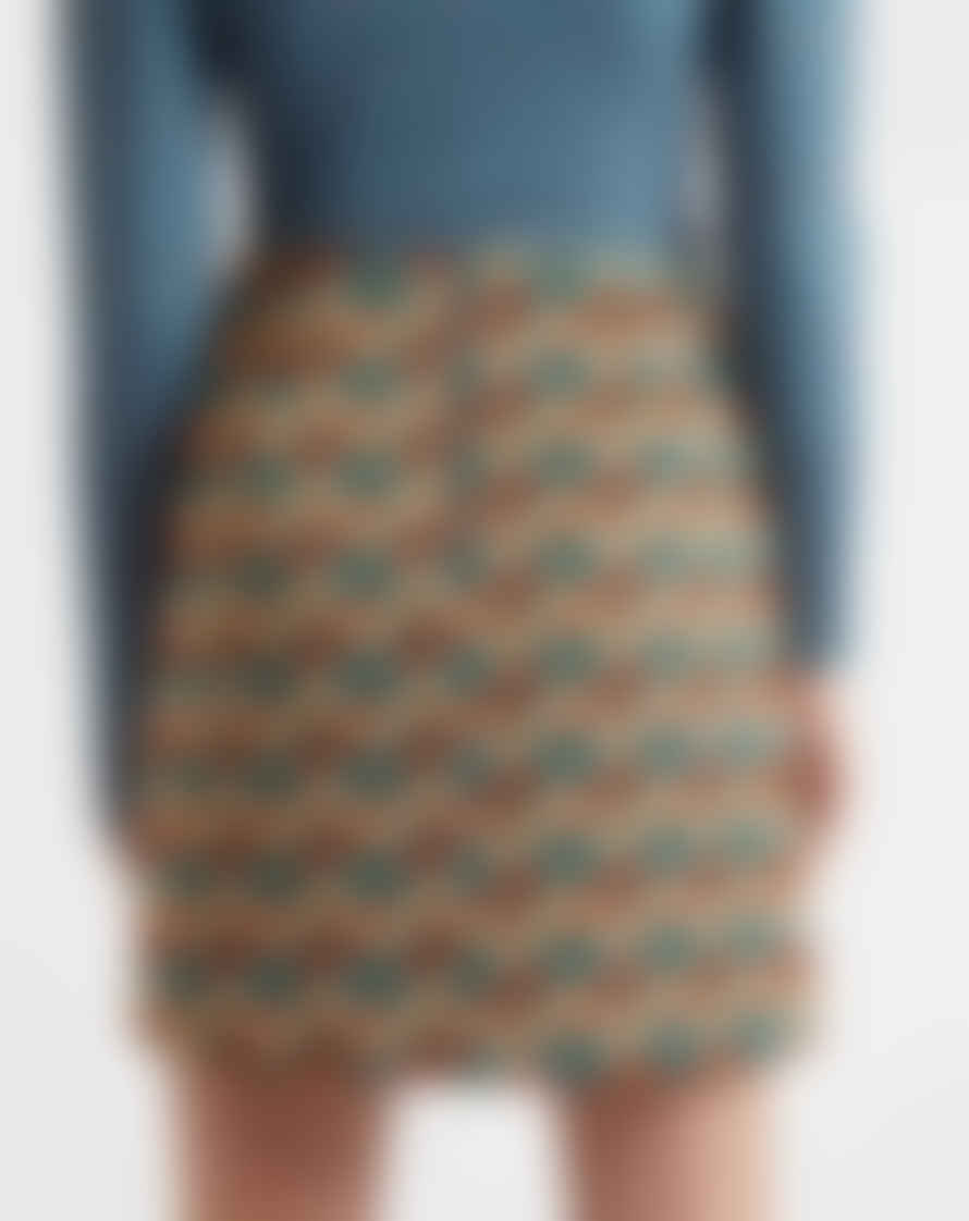 Louche London Louche - Aubin Mini Skirt - Geo Jacquard