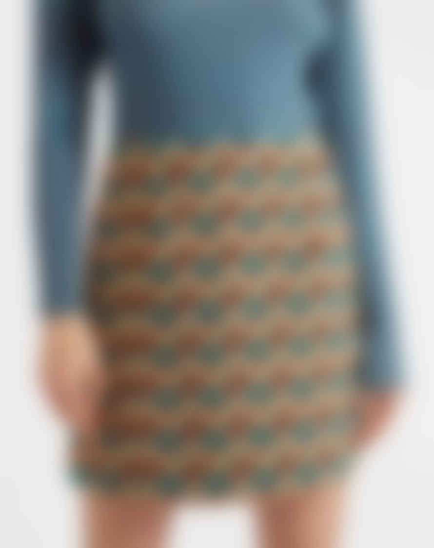 Louche London Louche - Aubin Mini Skirt - Geo Jacquard