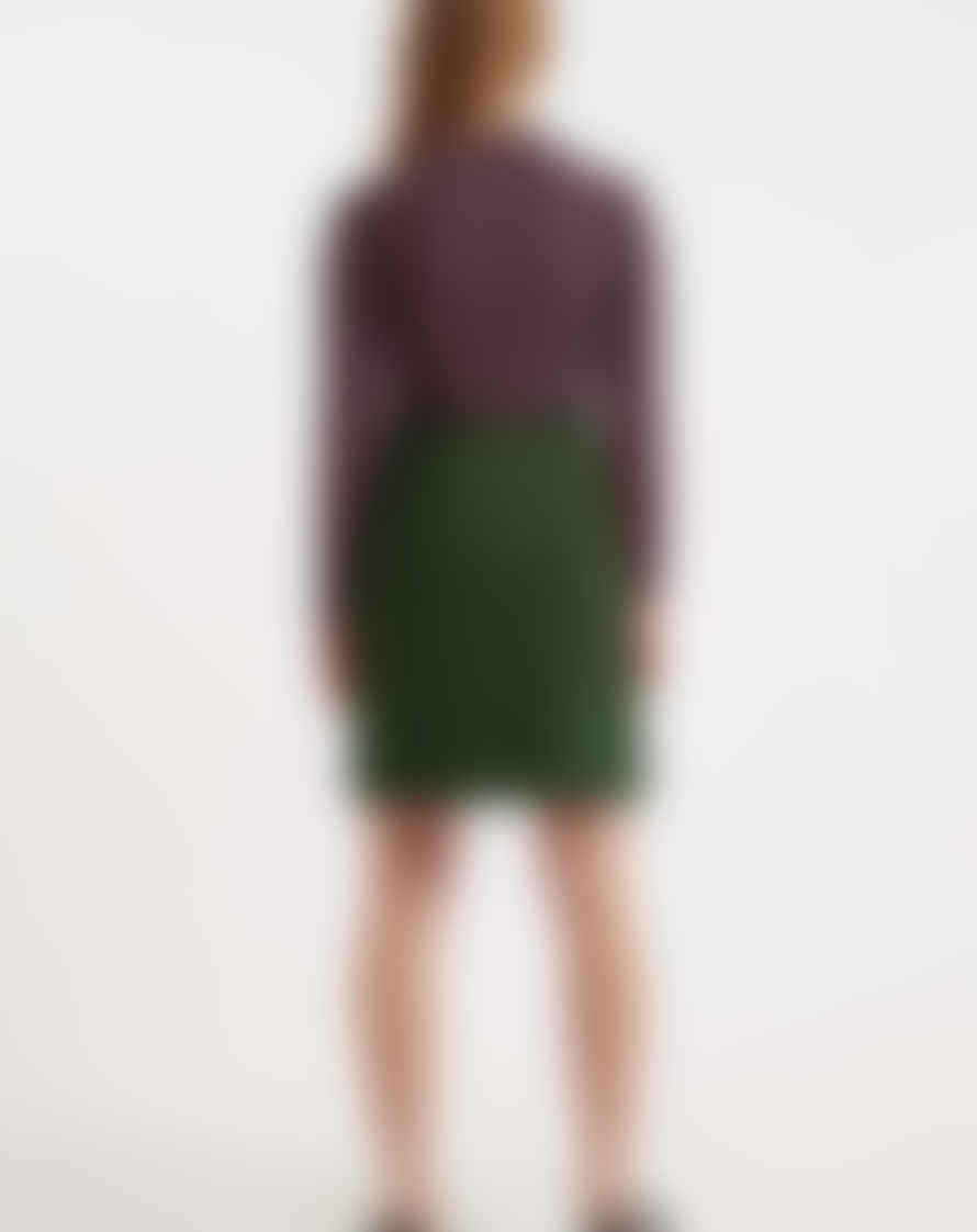 Louche London Louche - Dylan Mini Skirt - Green Babycord