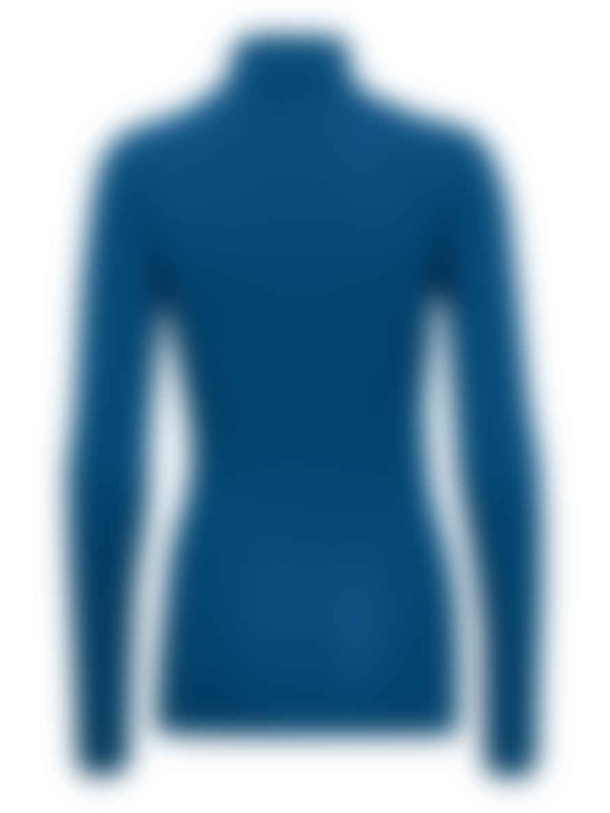 b.young Pamila Roll Neck Blue