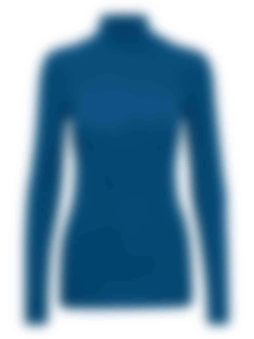 b.young Pamila Roll Neck Blue