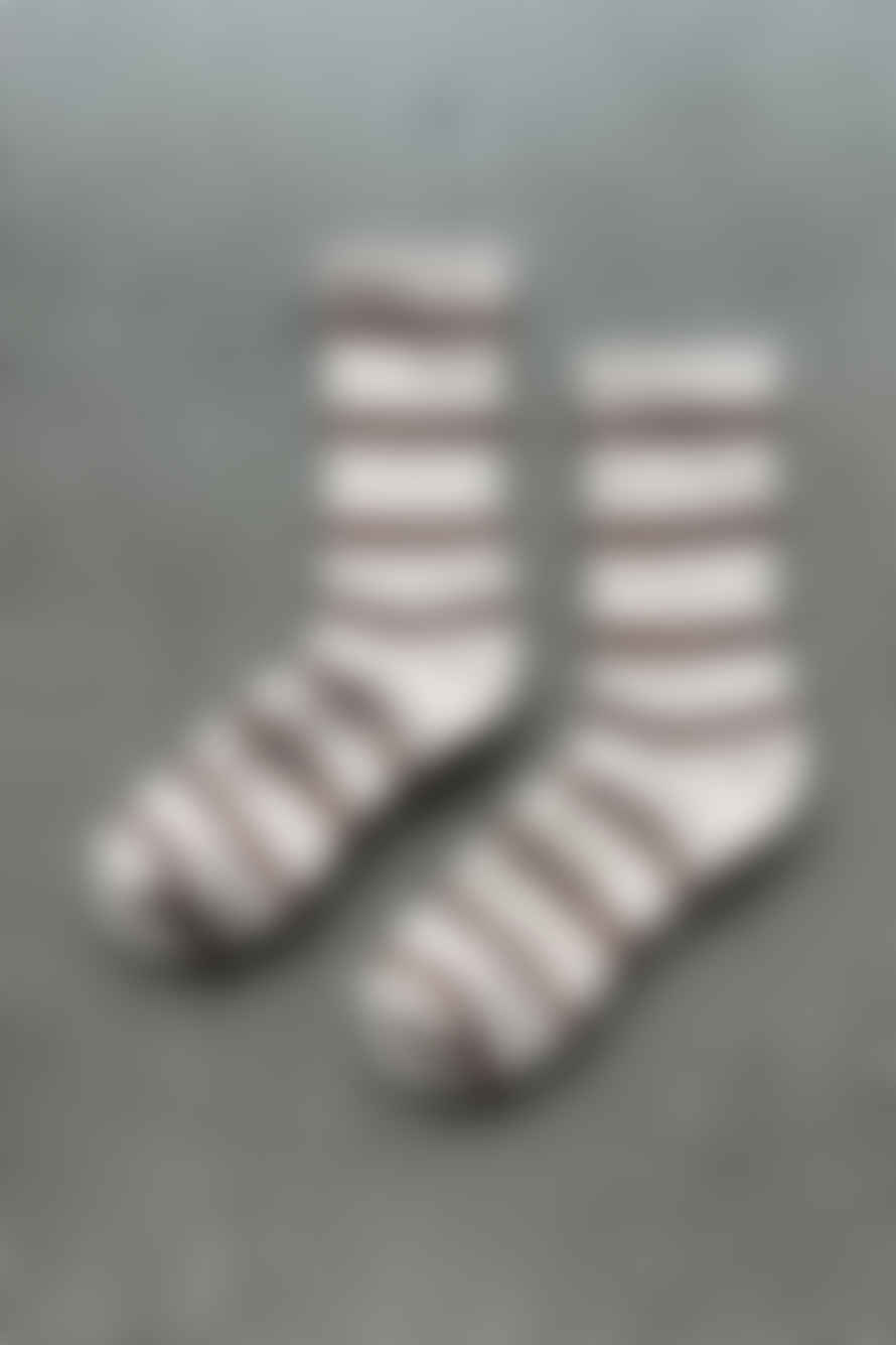 Le Bon Shoppe Flax Stripe Boyfriend Socks