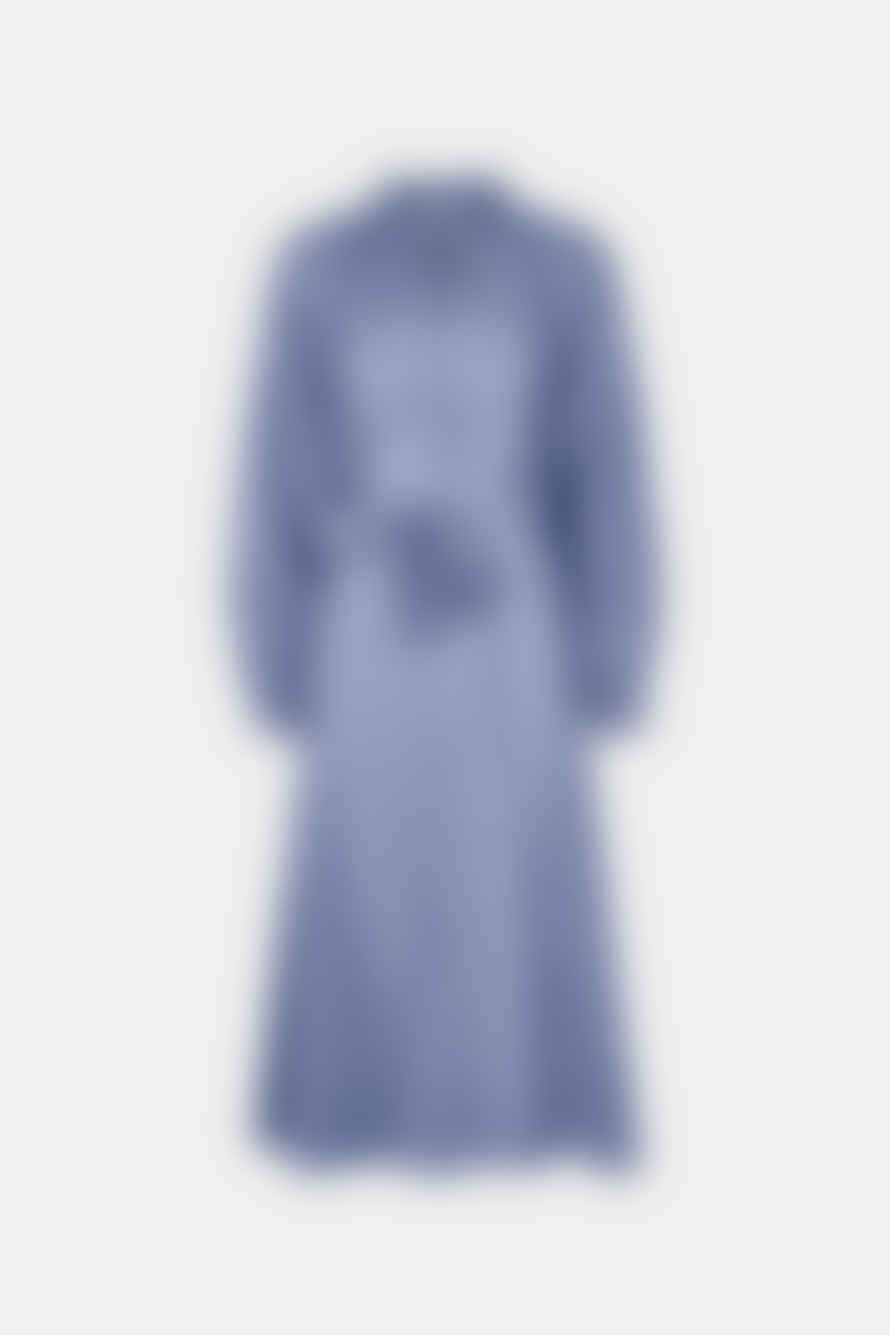  Samsoe Samsoe Blue Granite Karookhi Long Dress