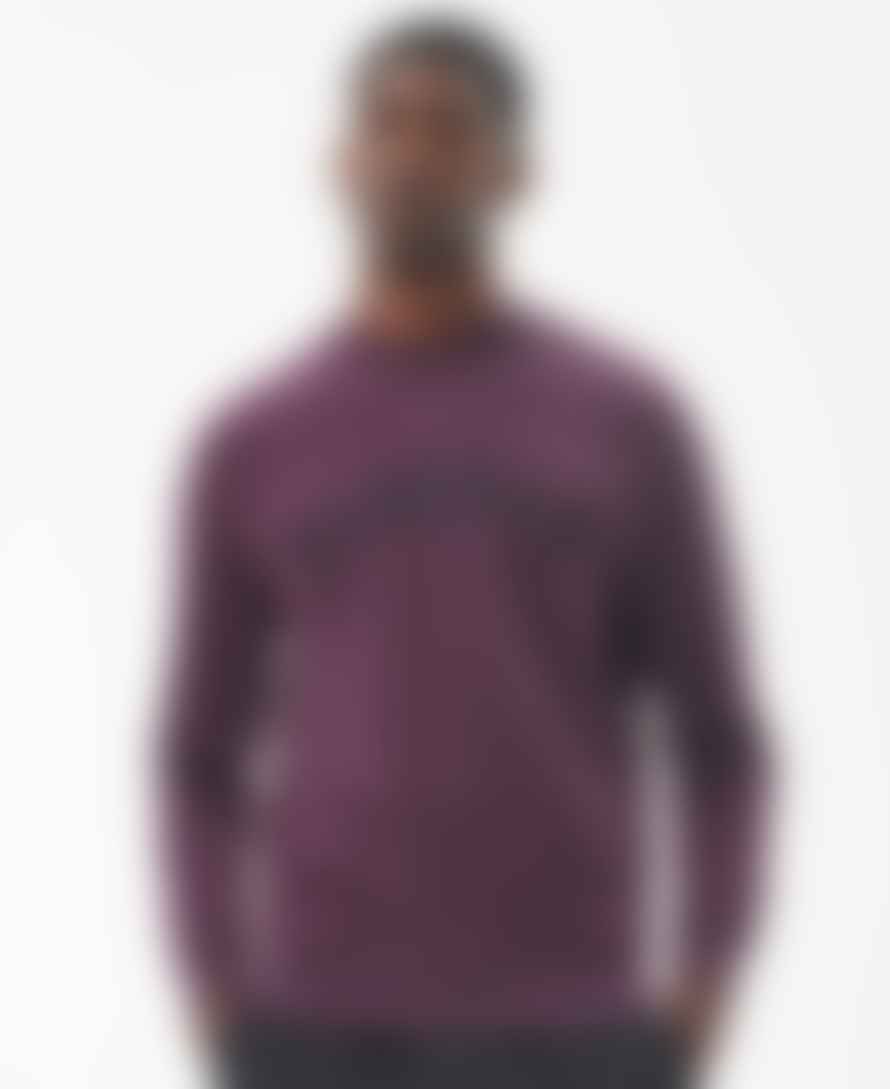 Barbour Purple Debson Sweatshirt 