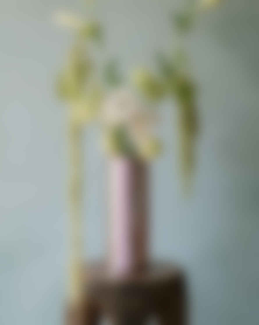 Mattina Moderna Lilac and Mirror Striped Ceramic Mou Vas