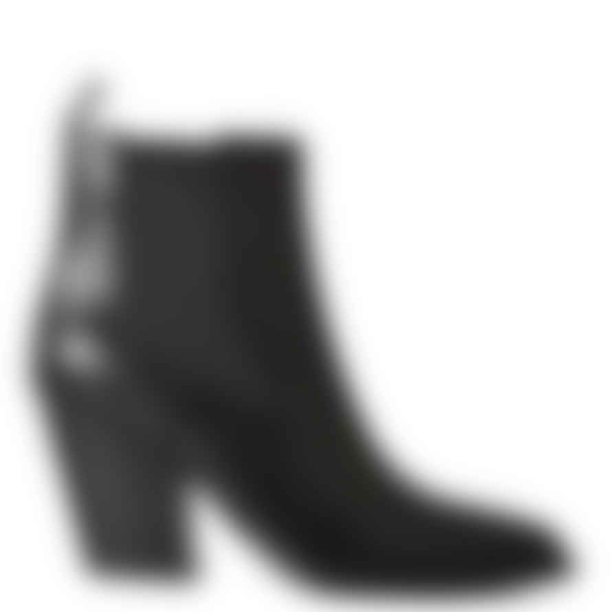 Ash Shoes Emi Black Leather Boots