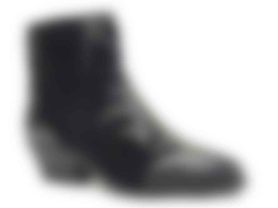 Maruti  Tessy Leather Boots - Black