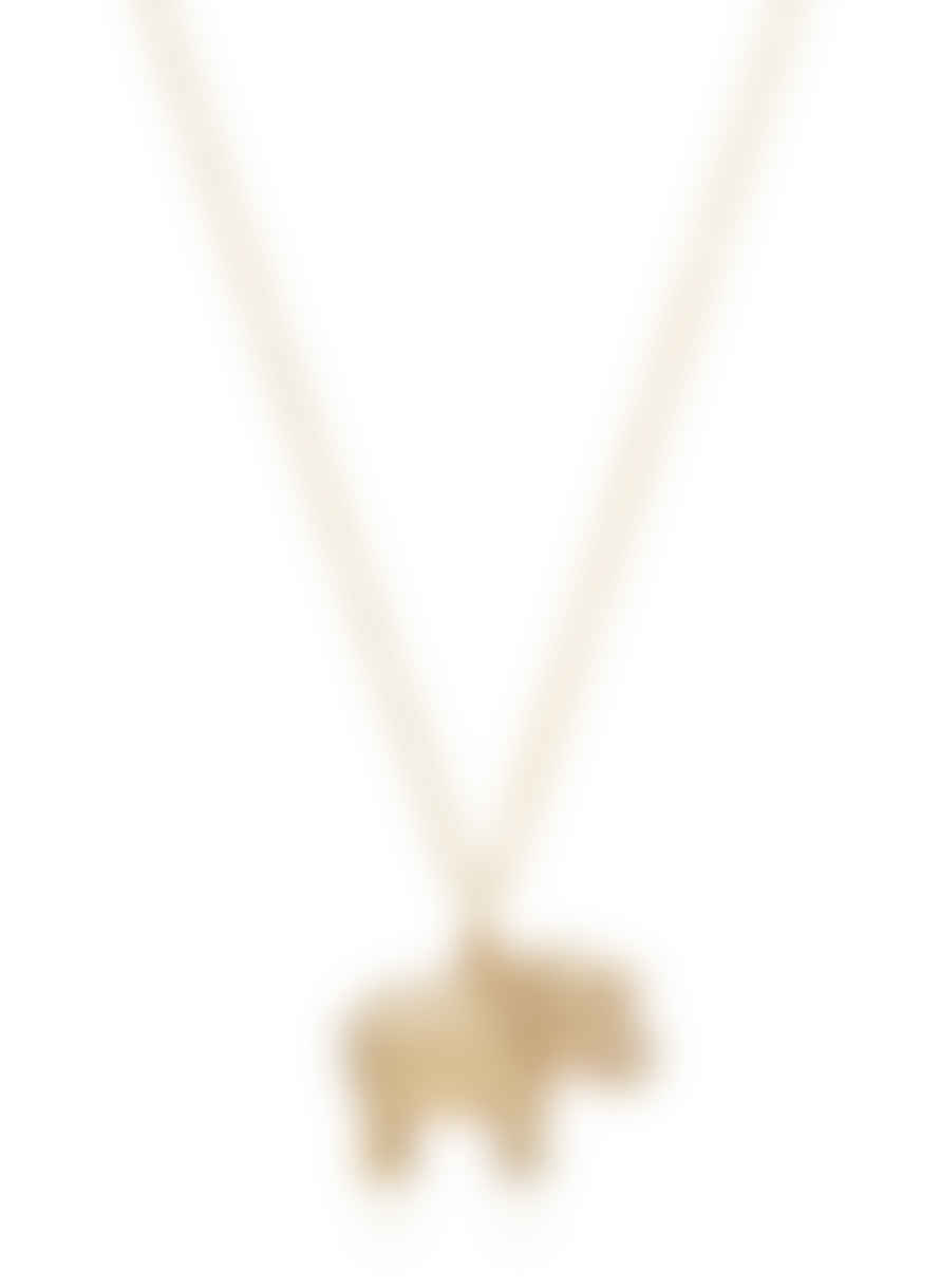 Anna Beck Elephant Charm Charity Necklace - Gold