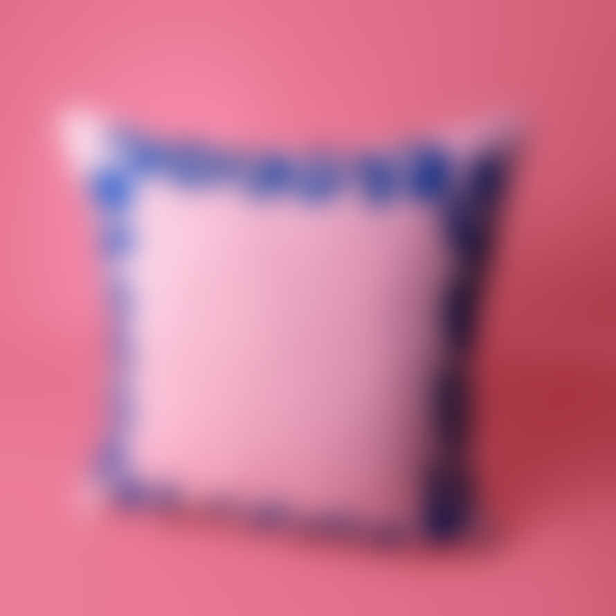 Lorouc Matisse Branch Cushion - Pink And Blue