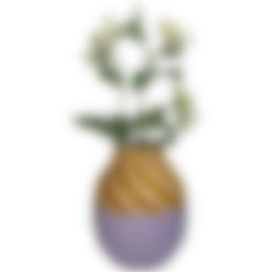 Kersten Dolomite Lilac Striped Vase