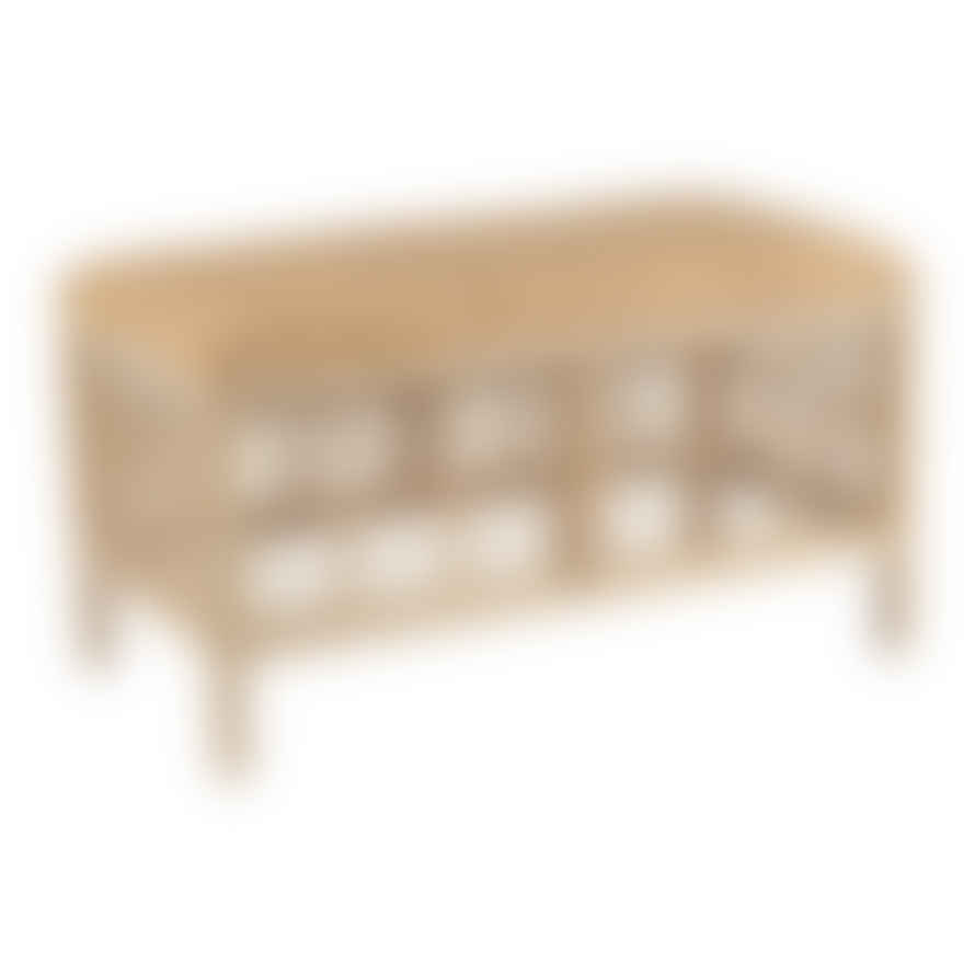 Cote Table Natural Rattan Bench