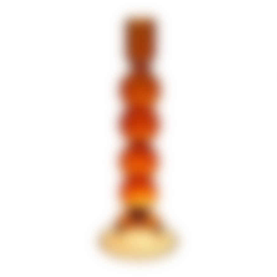 Cote Table Amber Bobble Candlestick