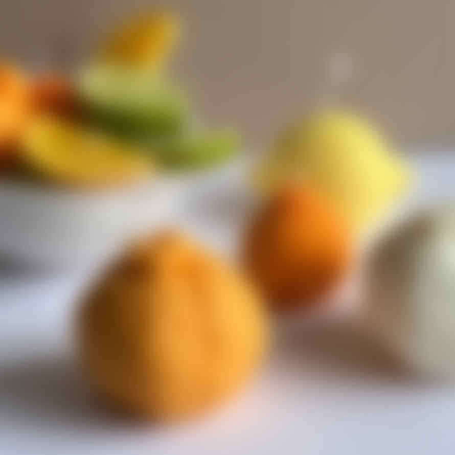 Maison Bohiti Soy Wax Orange Shaped Scented Candle / Pale Orange