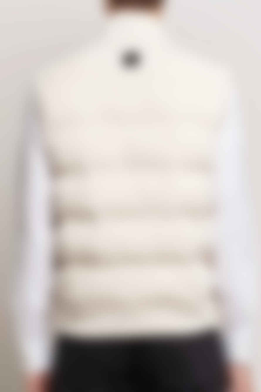 Hugo Boss Boss - Mandolino Open White Regular Fit Ribbed Cotton Blend Gilet 50500677 131