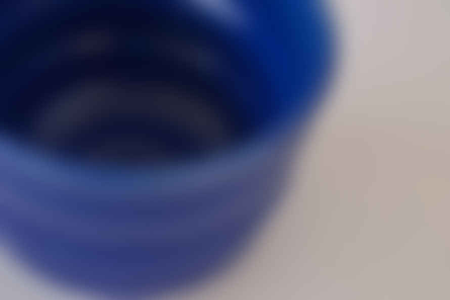 Florence Mytum Ceramics Blue Ripple Beaker